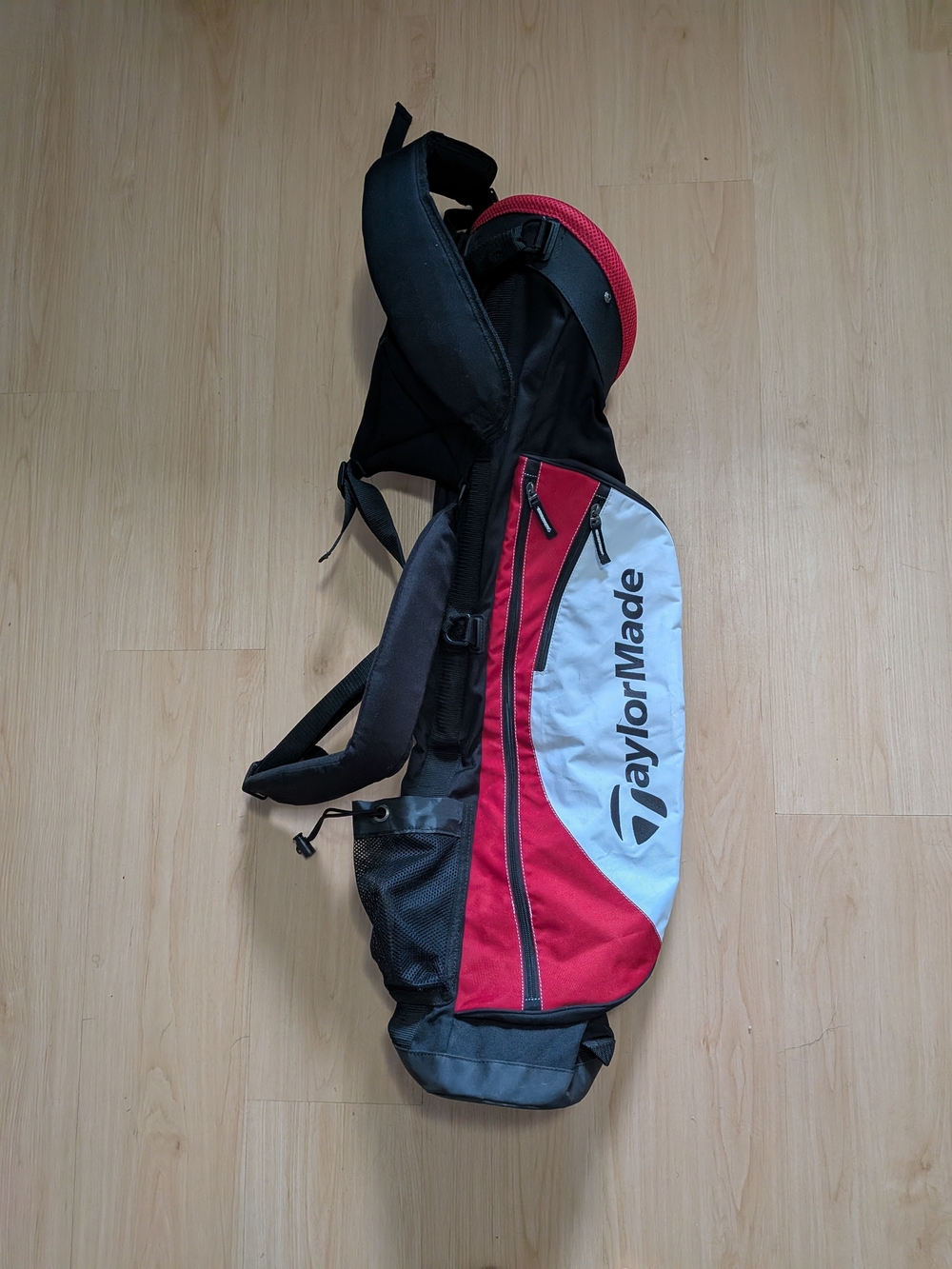 TaylorMade Men's Red and Gray Golf Carry Bag